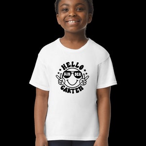 First Day of Kindergarten Shirt - Back to School Shirt - Hello Kindergarten Pre-K Shirt - 1st grade 2nd grade - First day of Preschool