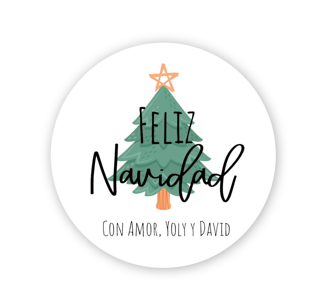 Feliz Navidad Stickers Feliz Navidad Pegantinas Christmas - Etsy