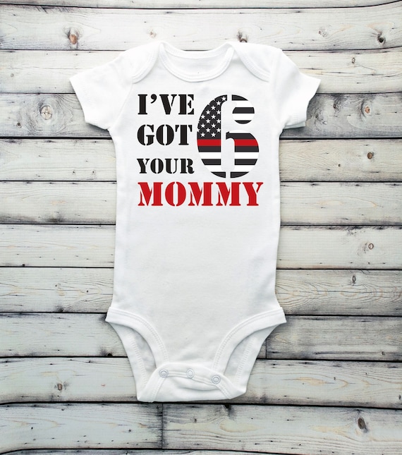 Got Your Bodysuit Flag Bodysuit Thin Blue Line Firefighter