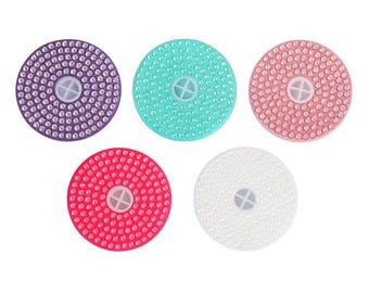Rhinestone Colored Plastic Lid for 16 oz Can Glass Cup