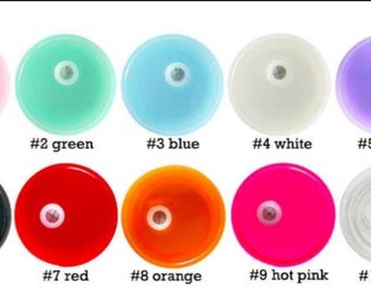 Acrylic Lid for 16 oz Glass Can - Colored Replacement Lid