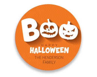 Halloween Stickers - trick or treat labels - Trunk or Treat - Happy Halloween - Treat Bag Stickers - personalized halloween stickers