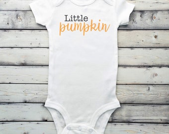 Fall baby bodysuit - pumpkin baby shirt- pumpkin patch - boy fall baby bodysuit - baby girl pumpkin- pregnancy announcement - little pumpkin
