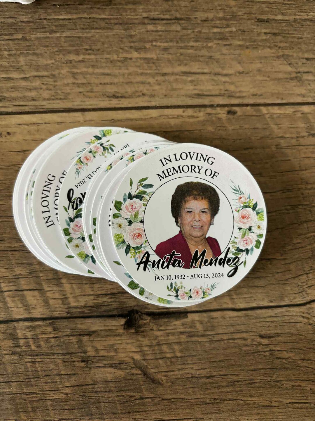 Funeral Sticker Cd R File Memorial Stickers Loved Beyond Measure in Loving Memory Photo Labels ...