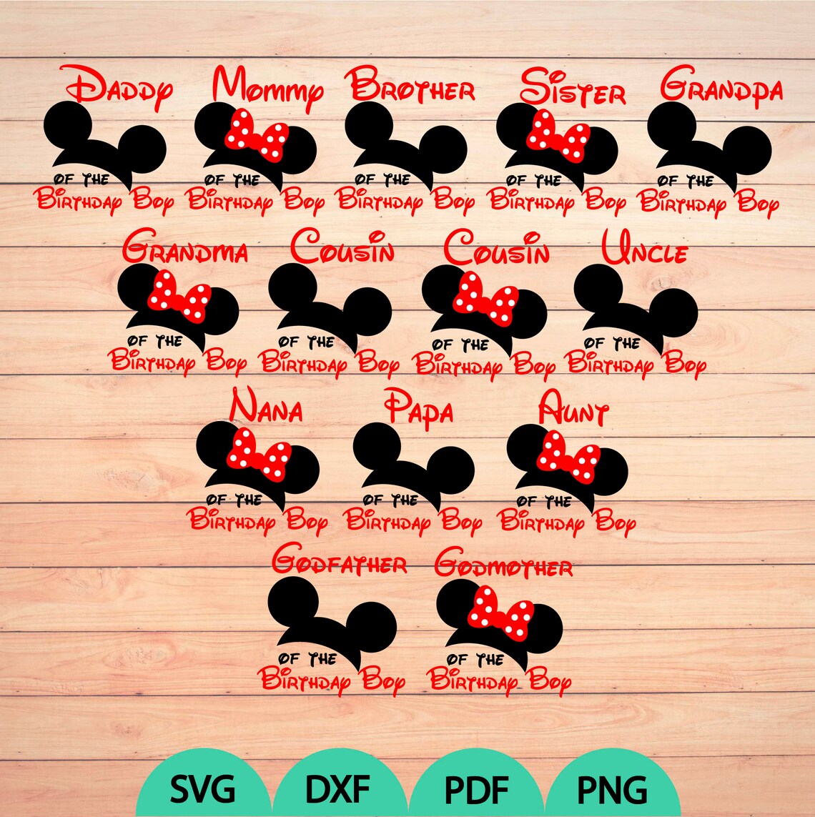 Download Mickey birthday boy svg Mouse Family set svg Mickey set ...