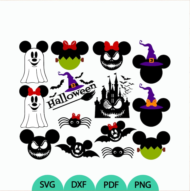 Download Mouse Halloween Bundle svg Halloween svg Minnie Halloween ...