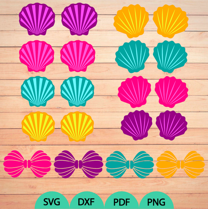 Download Mermaid shells svg Mermaid bra svg Mermaid shells clipart ...