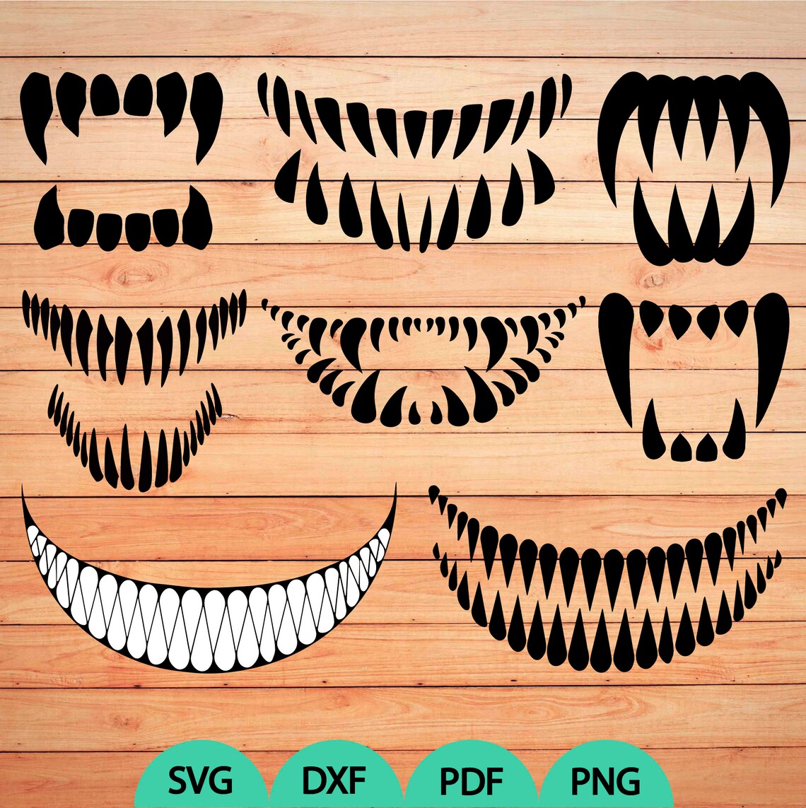Download Halloween colmillos paquete svg Scary fangs svg Teeth svg ...