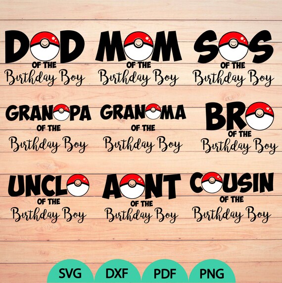 Download Family Bundle Pokeball Svg Pokeball Birthday Svg Pokeball Etsy