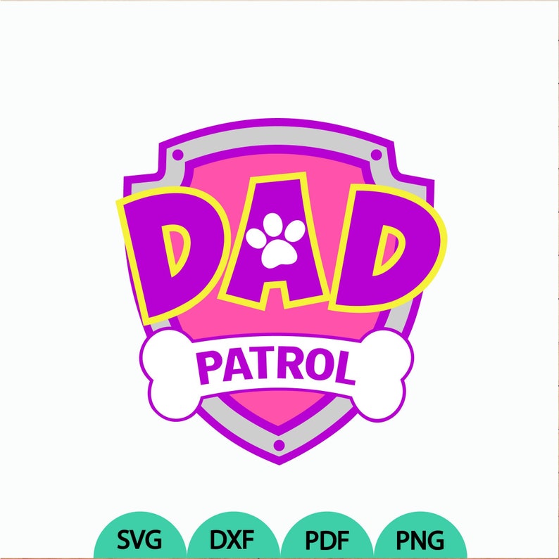 Download Papa Patrol logo svg Patrol anniversaire svg DIY Dad Patrol | Etsy