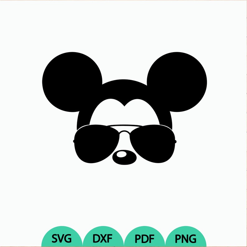 Download Mickey sunglasses svg Mickey aviator svg Mickey glasses ...