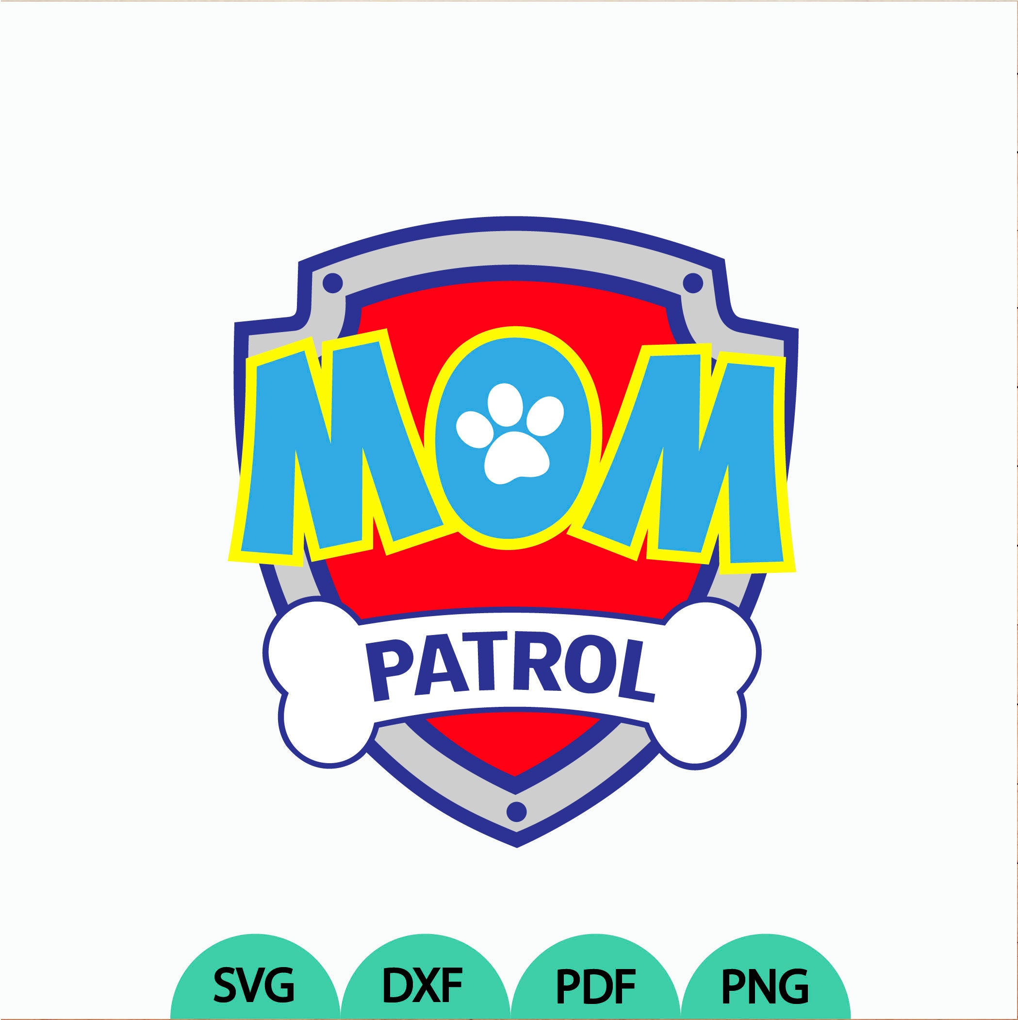 Download Mom Patrol Logo Svg Patrol Logo Svg Patrol Birthday Svg Mom Etsy