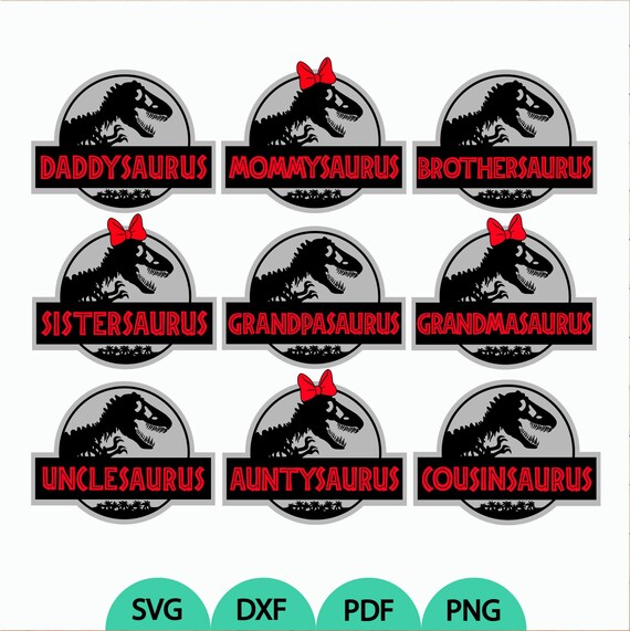 Download Jurassic Family Svg Dinosaur Svg T Rex Svg T Rex Girl Svg Etsy