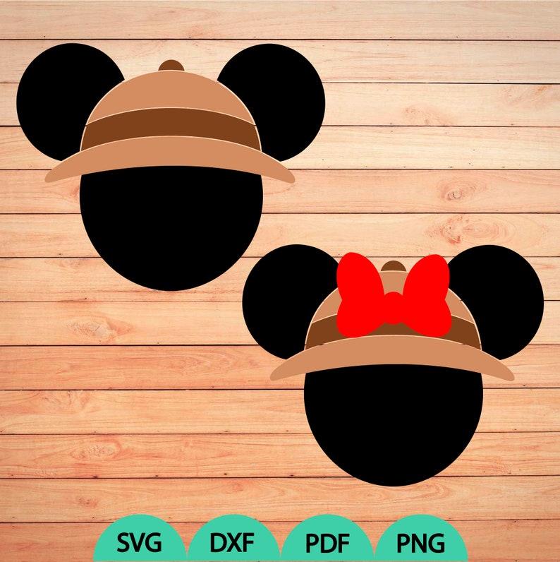 Mickey Safari svg Minnie Safari hat Minnie Mickey Safari ...