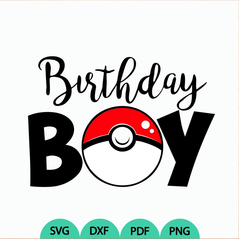 Download Pokeball Birthday Boy svg Pokeball Family Party svg Pokeball | Etsy
