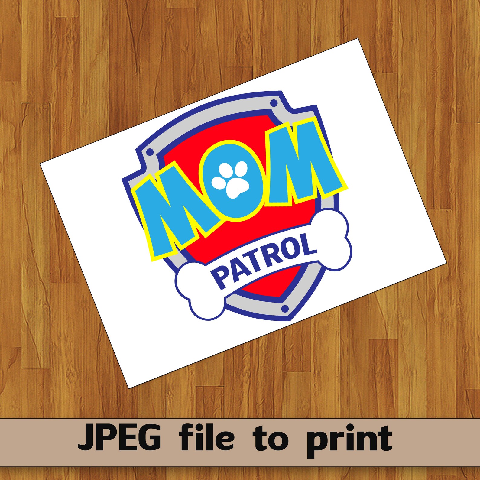 Mom Patrol logo svg Patrol logo svg Patrol birthday svg Mom | Etsy