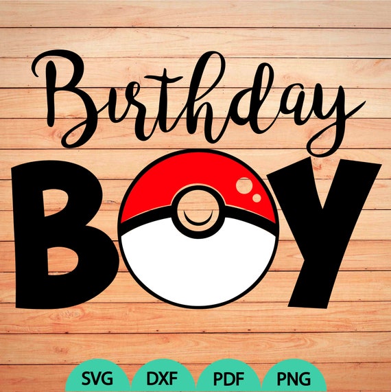 Pokeball Birthday Boy Svg Pokeball Family Party Svg Pokeball Etsy