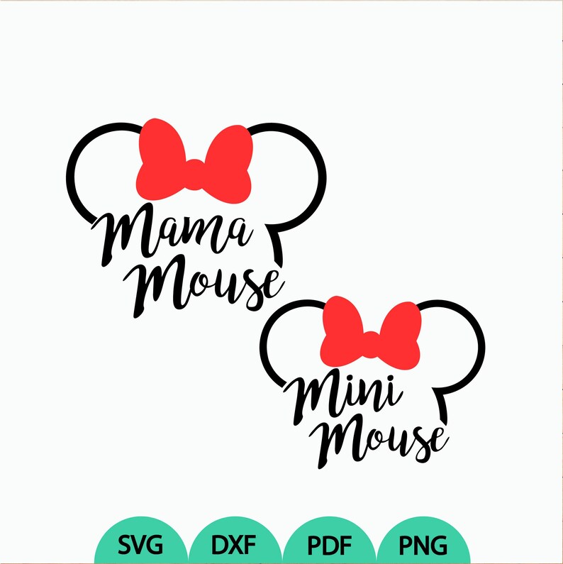 Download Mini bow svg Mama bow svg Mama Mouse svg Mini Mouse ears ...