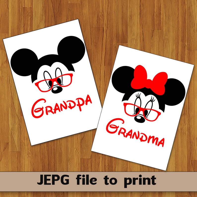 Download Mickey grandpa svg Minnie grandma svg Mickey grandpa ...