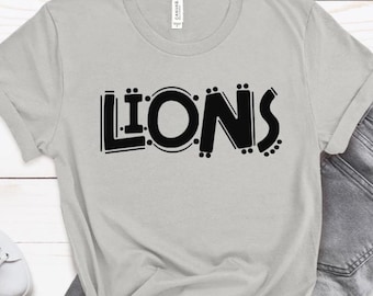 Lions SVG, Lions PNG, Lions Mascot SVG, School Spirit, Team svg, Football svg, Baseball svg, Basketball svg, Lions Mascot, hand lettered
