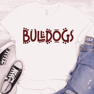 Bulldogs mascot SVG, Bulldogs png, School Spirit svg, Team Spirit, Football svg, Baseball svg, Basketball svg, Digital Download Cricut files