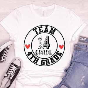 4e leerjaar team svg, 4e leerjaar leraar, leraar team shirts, cadeau voor leraar, vierde leerjaar team svg, terug naar school, beste team ooit png