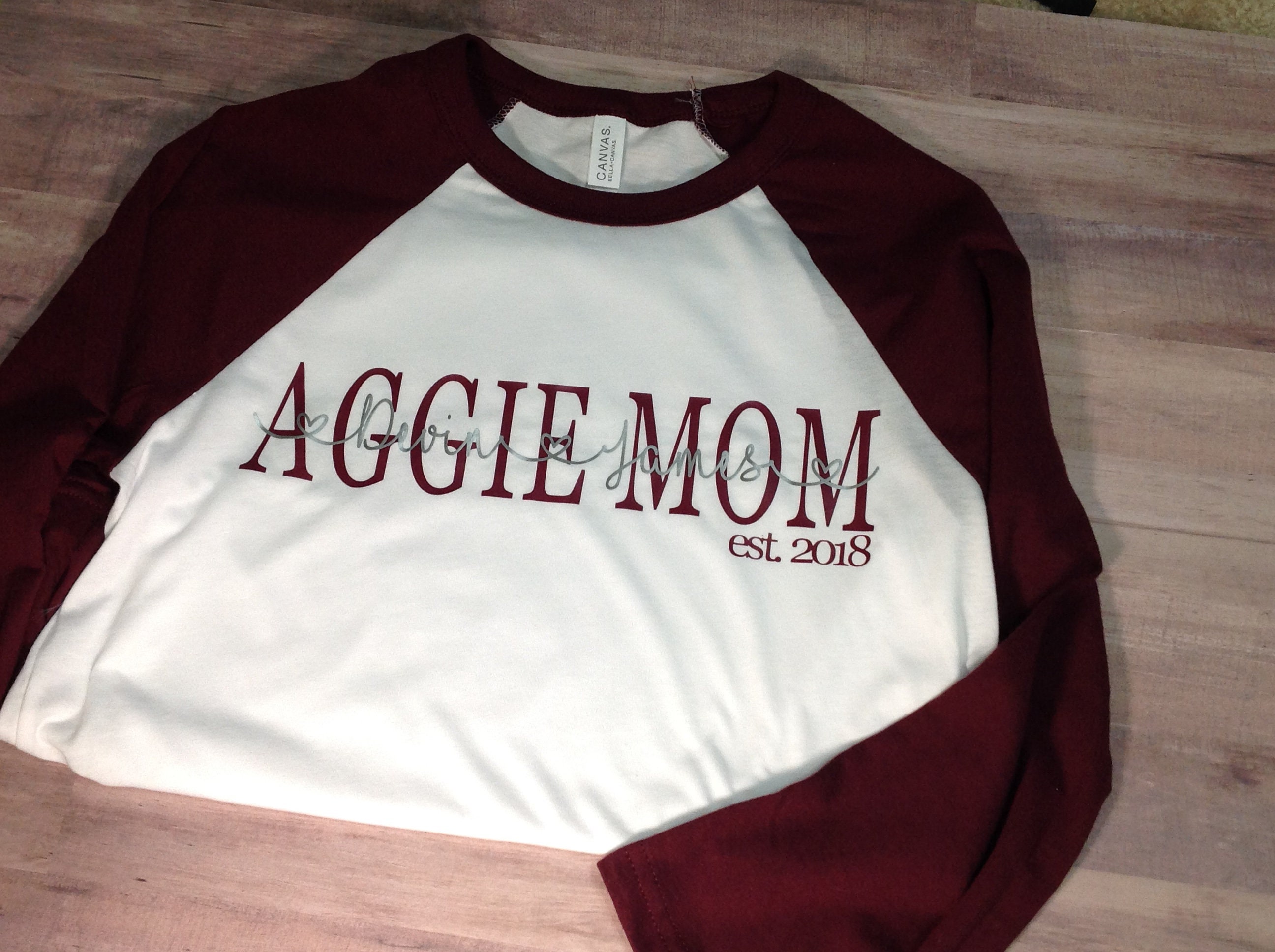 Custom Aggie Mom shirt Texas A&M Aggie Mom personalized | Etsy