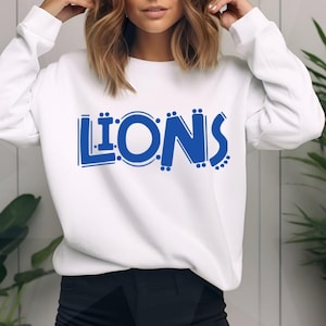 Lions SVG, Lions PNG, Lions Mascot SVG, School Spirit, Team svg, Football svg, Baseball svg, Basketball svg, Lions Mascot, hand lettered