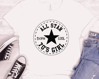 Retro 70s Girl SVG, Disco Theme Party Costume PNG (Digital Download), Back to the 70's , 70s kinda girl, 70's theme party, 70's birthday png