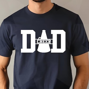 Cheer Dad Shirt, Short Sleeve Cheer Dad t-shirt, Cheer Shirt for Dad, Cheer Spirit Wear, Short Sleeve Cheer shirt, Custom cheer Dad shirt