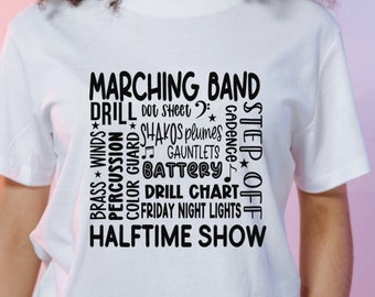 Band Mom era shirt, Band subway art, Marching Band mom gift, Band Mom shirt, Marching Band game day shirt, Marching Band season