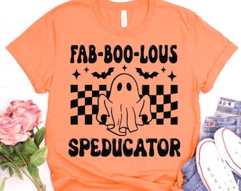 Halloween teacher ghost png svg, Faboolous SPED educator (digital file), Special Education Halloween svg, SPED Halloween