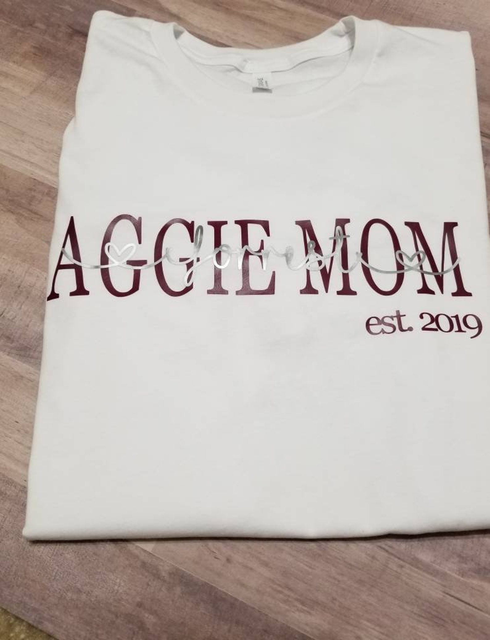 Aggie mom shirt Texas A&M t-shirt Personalized Aggie Mom | Etsy