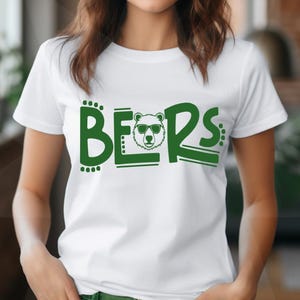 Bears mascot shirt, Bears shirt school spirit tee, Team Spirit, Football shirt, Baseball mascot, Basketball mascot shirt, Bears shirt