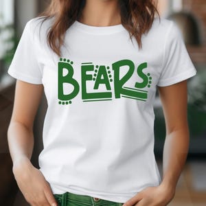Bears mascot shirt, Bears shirt school spirit tee, Team Spirit, Football shirt, Baseball mascot, Basketball mascot shirt, Bears shirt
