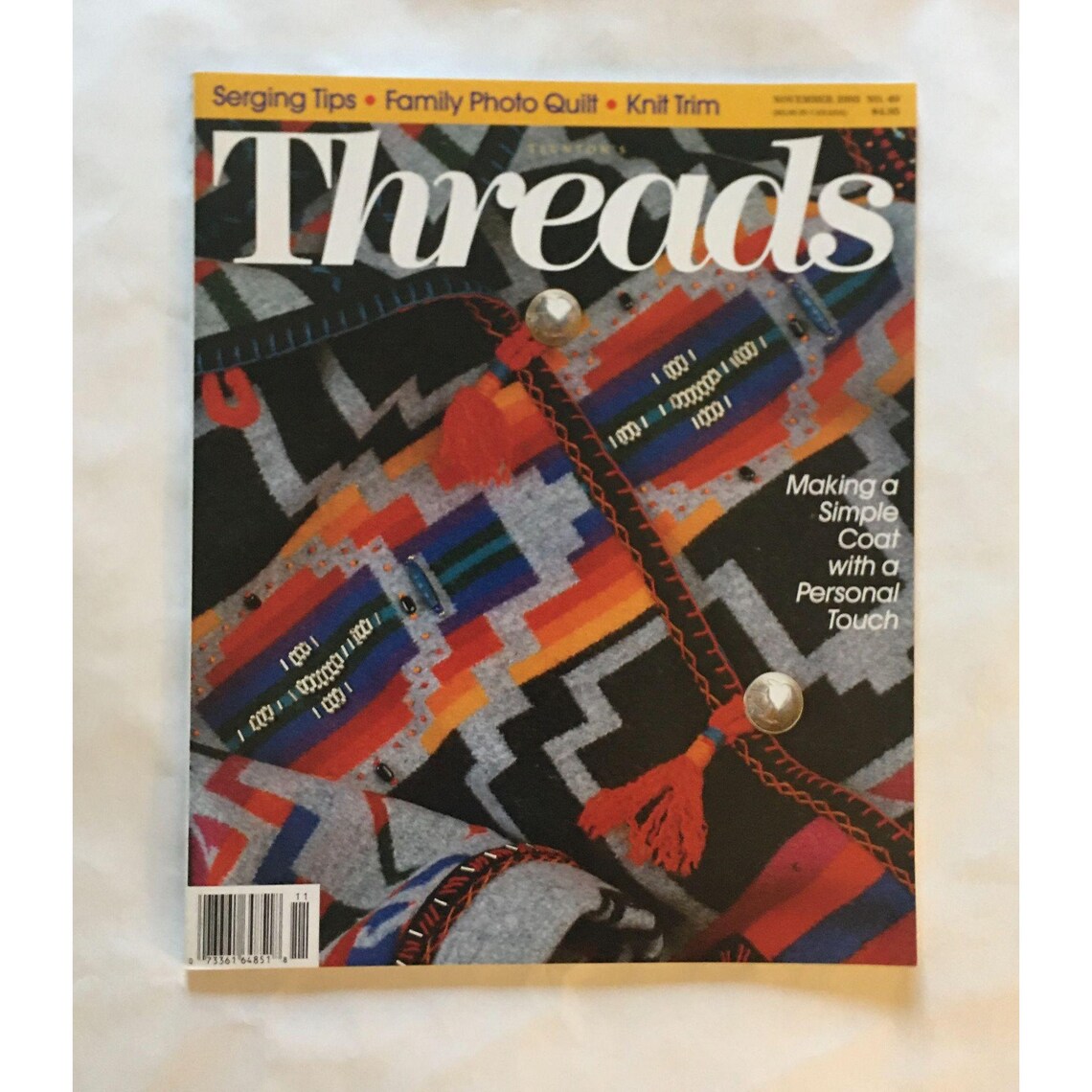 Bundle THREADS Magazine 1993 4449 Vintage Etsy