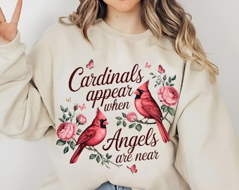 Cardinals Appear When Angels Are Near - Memorial Cardinal Digital Download PNG