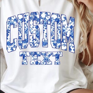 Custom Floral Letters with Text PNG, Personalized Name or Phrase, Custom Color Digital Download for Shirts and Crafts