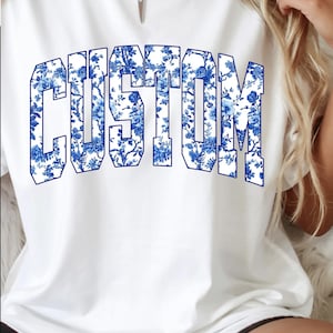 Custom Floral Letters PNG, Personalized Name or Text, Custom Color Digital Download for Shirts and Crafts
