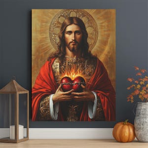 Sacred Heart of Jesus Canvas Print – Catholic Wall Art