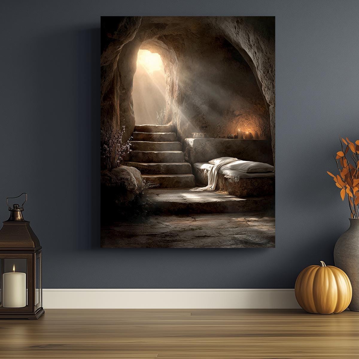 Empty Tomb Canvas Art | Christian Easter Resurrection Decor - Etsy
