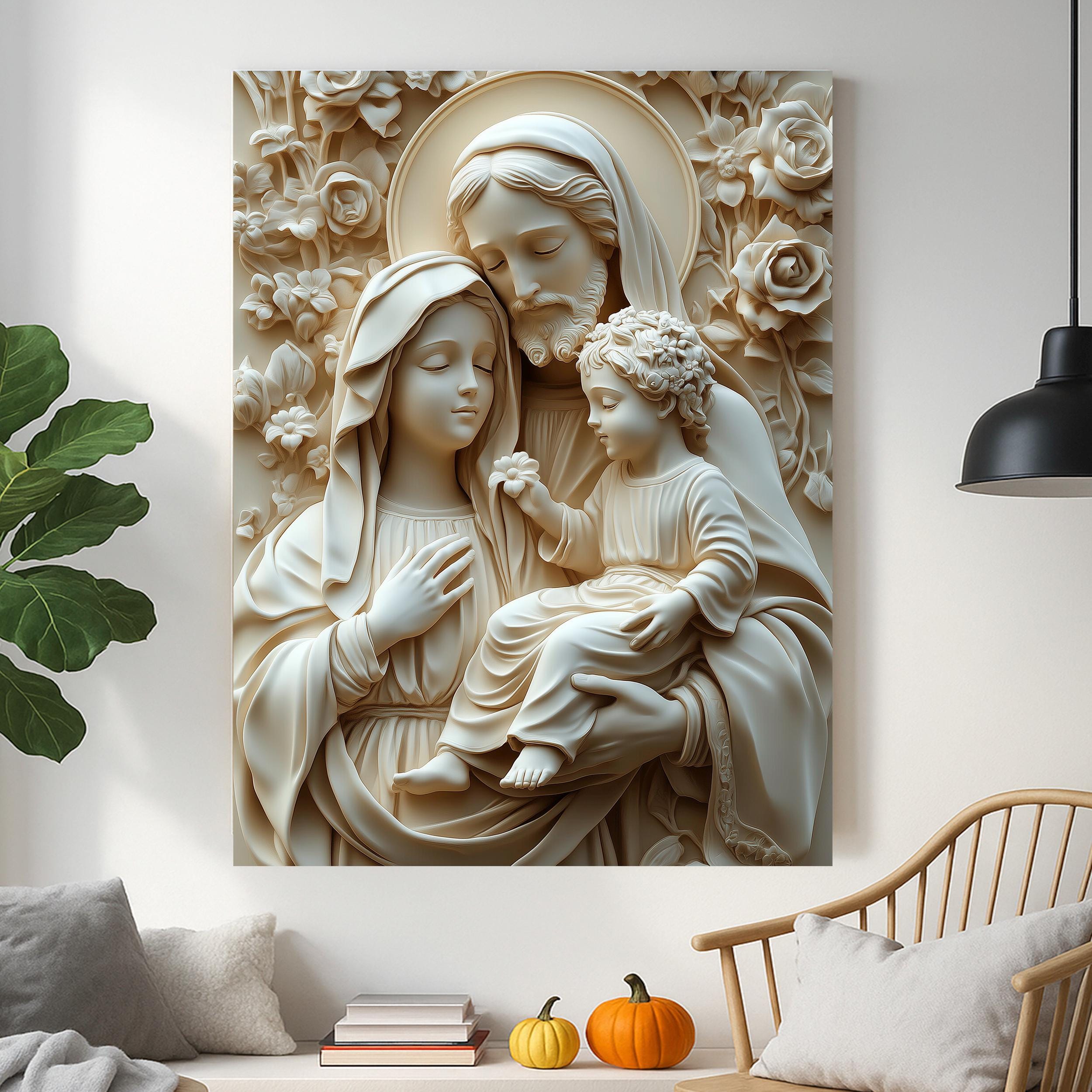 Holy Family Canvas Print | Catholic Religious Home Decor - Etsy