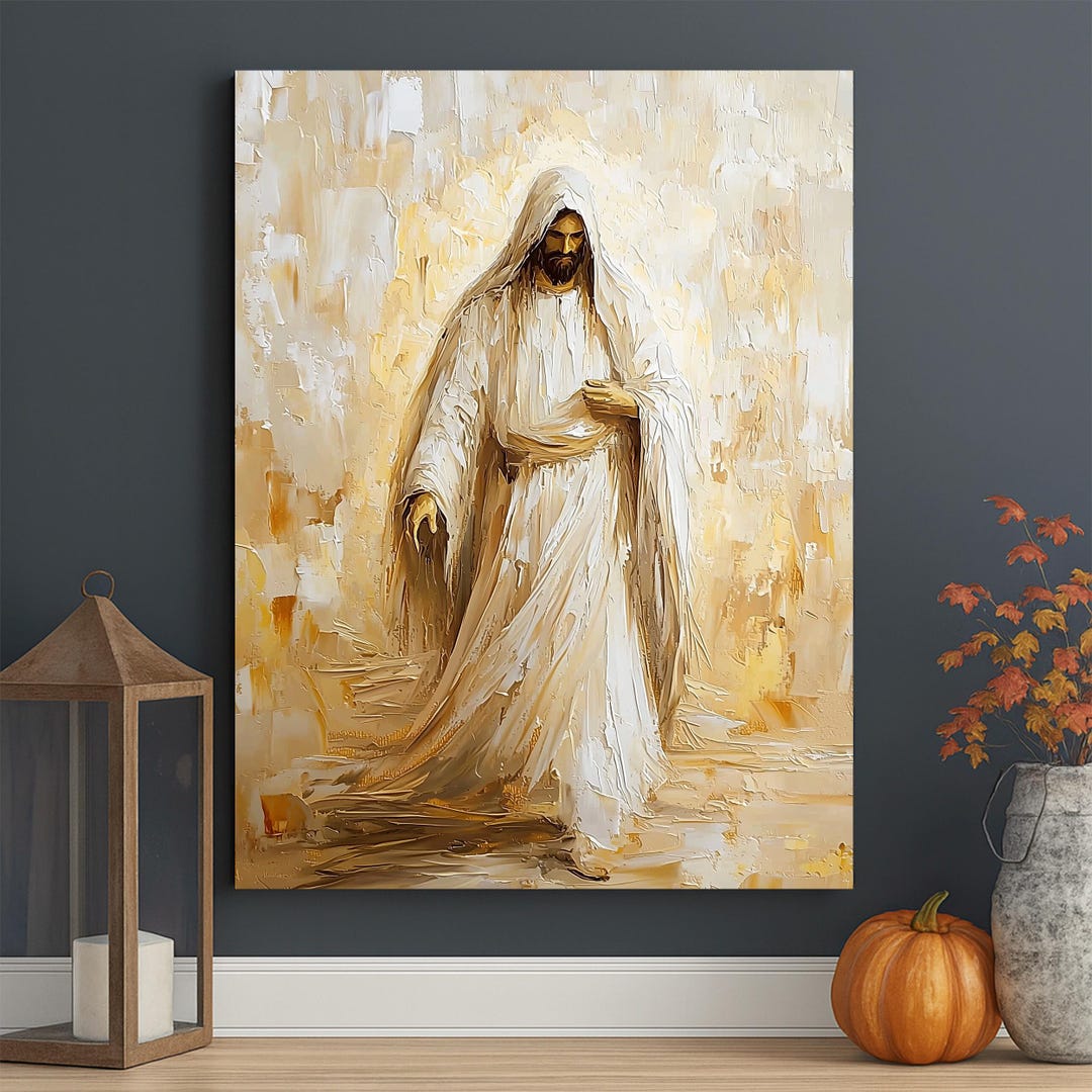 Jesus Walking in Light Canvas Print: Christian Home Decor - Etsy