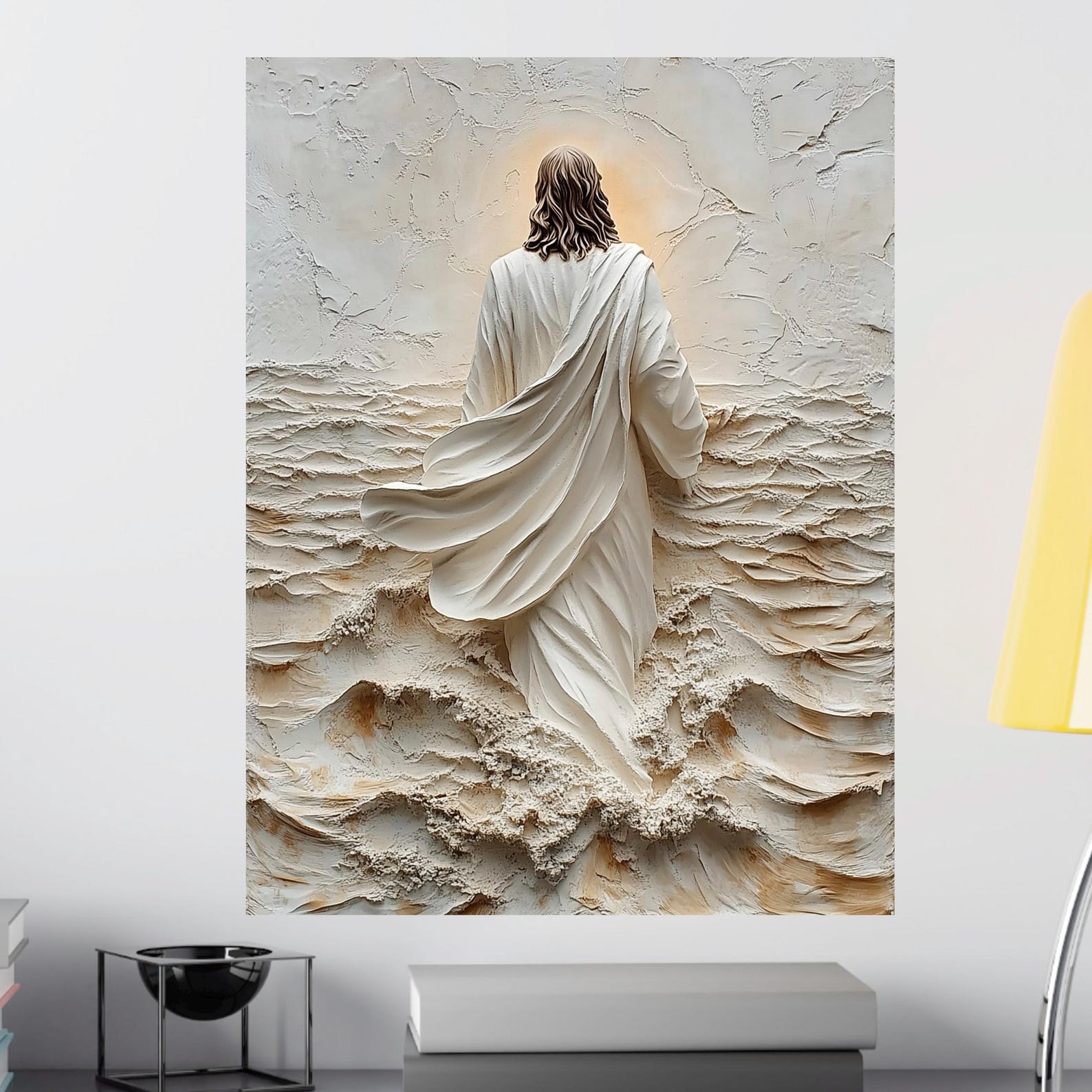 Jesus Walking on Water Wall Art | Christian Canvas Print | Religious ...