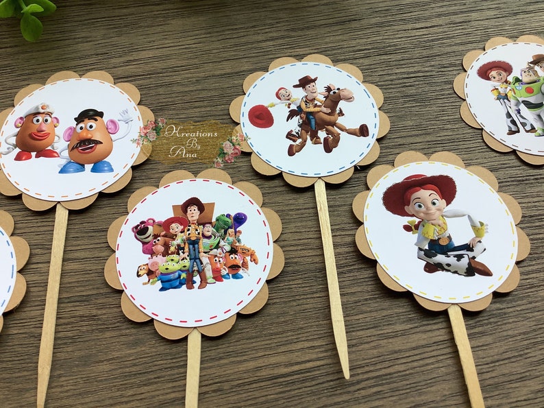 Toy story cupcake toppers