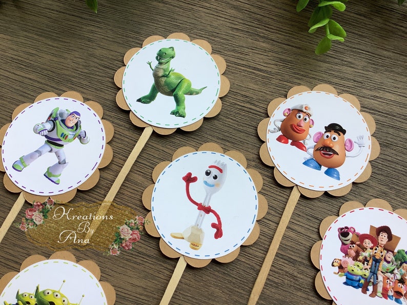 Toy story cupcake toppers