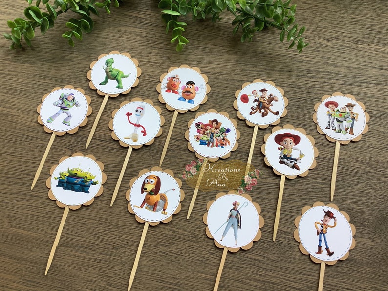 Toy story cupcake toppers