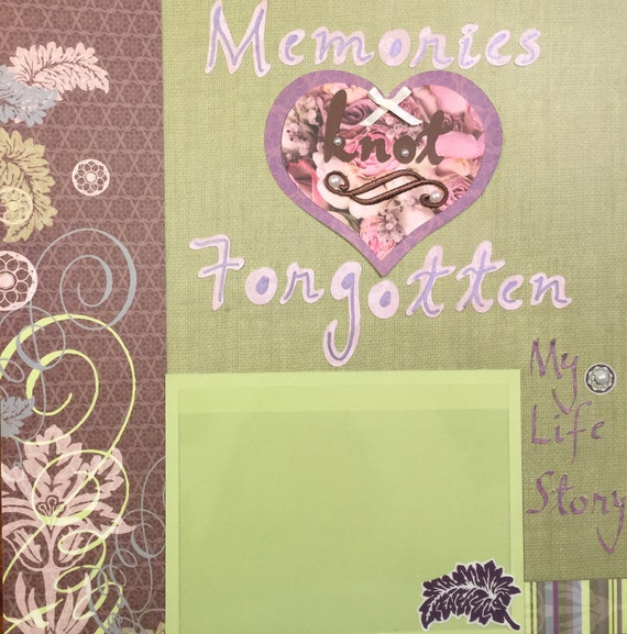 Handmade Memory Book for Dementia and Alzheimer's Etsy