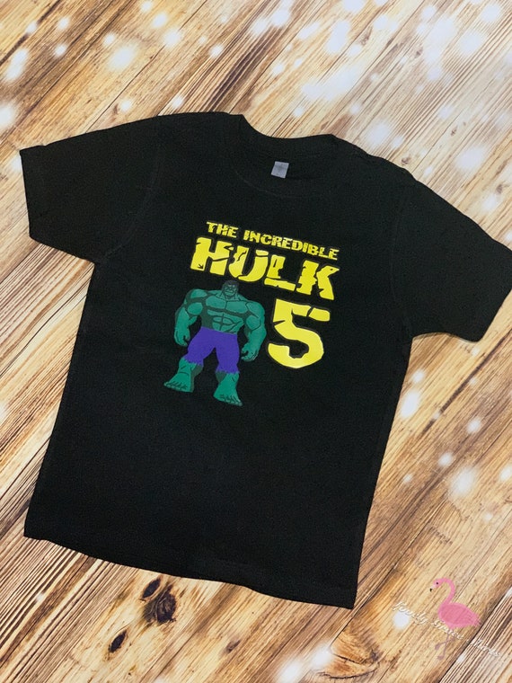 incredible hulk birthday shirt