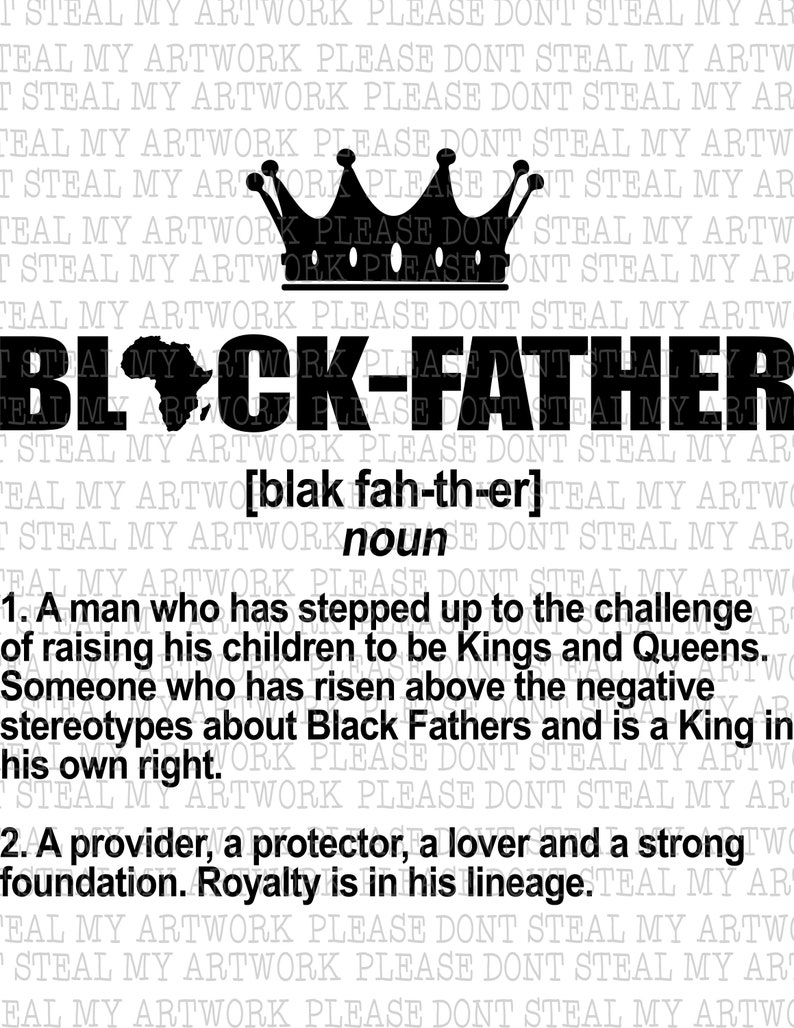 Download Black Father Definition Digital File Transparent PNG & SVG ...